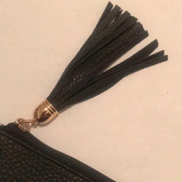 🌟4/$10 Sale🌟 ZiGi MARAiS Black Copper Makeup Beauty Bag Sunglasses Case Tassel - Picture 6 of 12